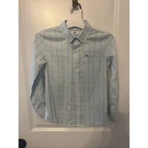 Boys Southern Tide Long Sleeve Button Up Intercostal Spandex Small 6-7 Shirt